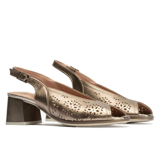 Pitillos Peep Toe Heels – 10532 – Bronce
