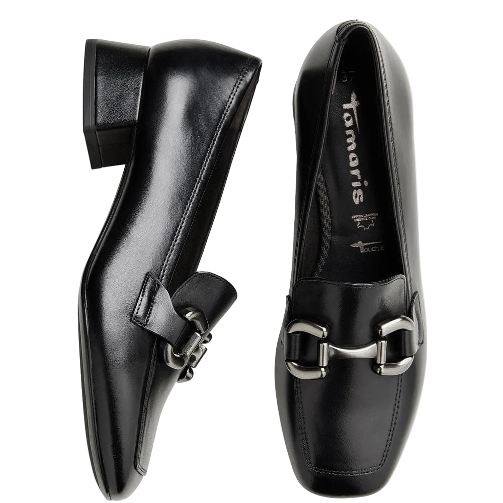 Tamaris Women's Heeled Loafers – 24349-45 – Black