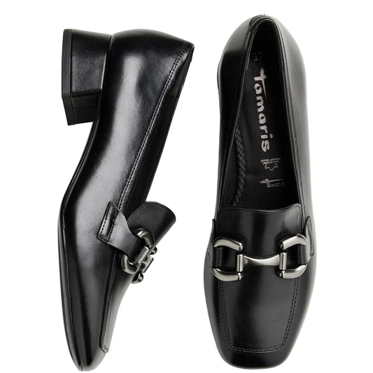Tamaris Women's Heeled Loafers – 24349-45 – Black
