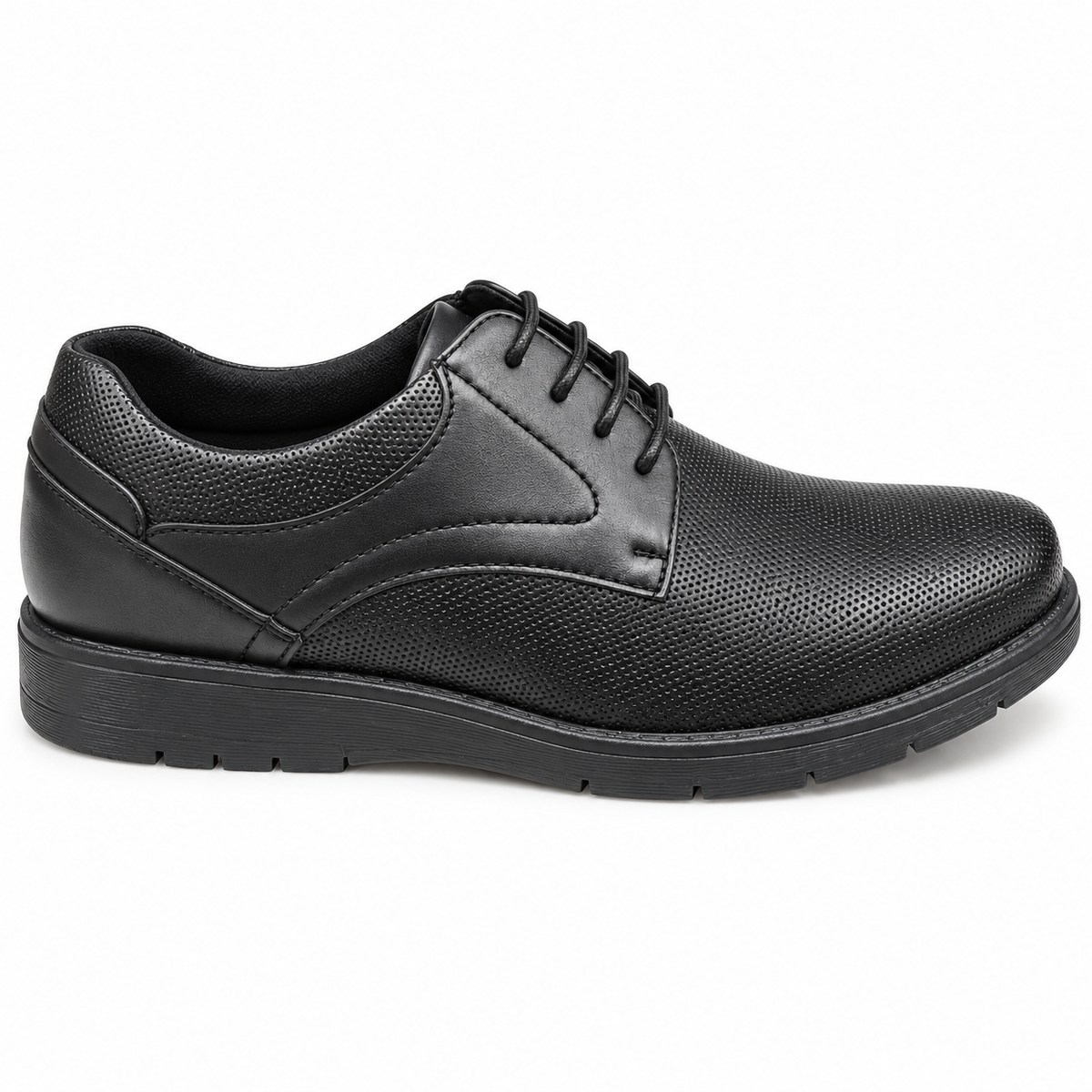 Zak SD72038 men's textured Derby shoes - Black