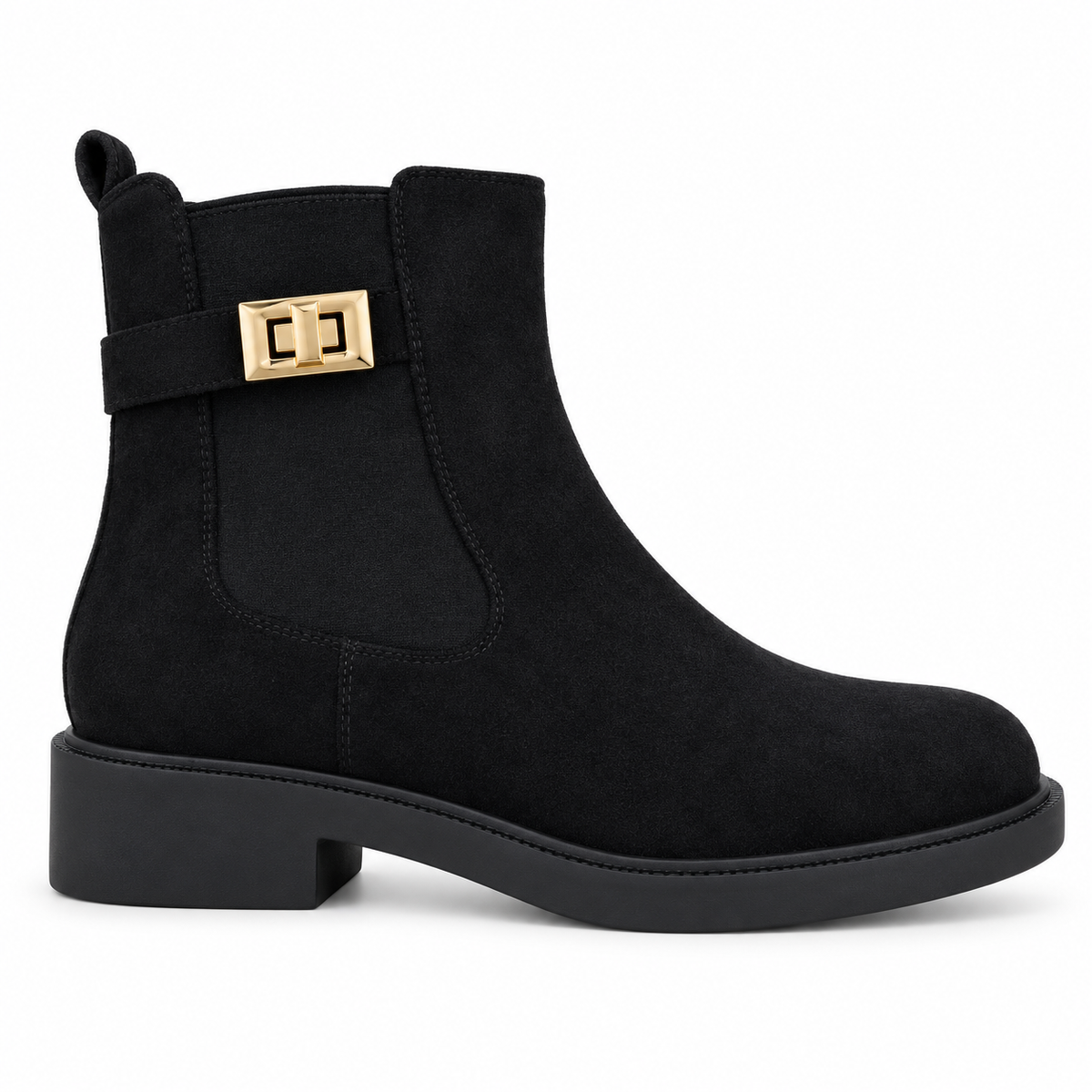 Doremi 58107 black ankle boot outer side