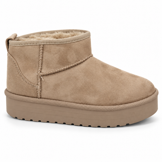 Doremi 66-155 taupe mini platform Australian-style boot