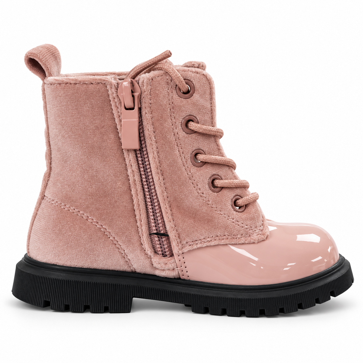 Doremi 7625-24S pink heart boots inner side