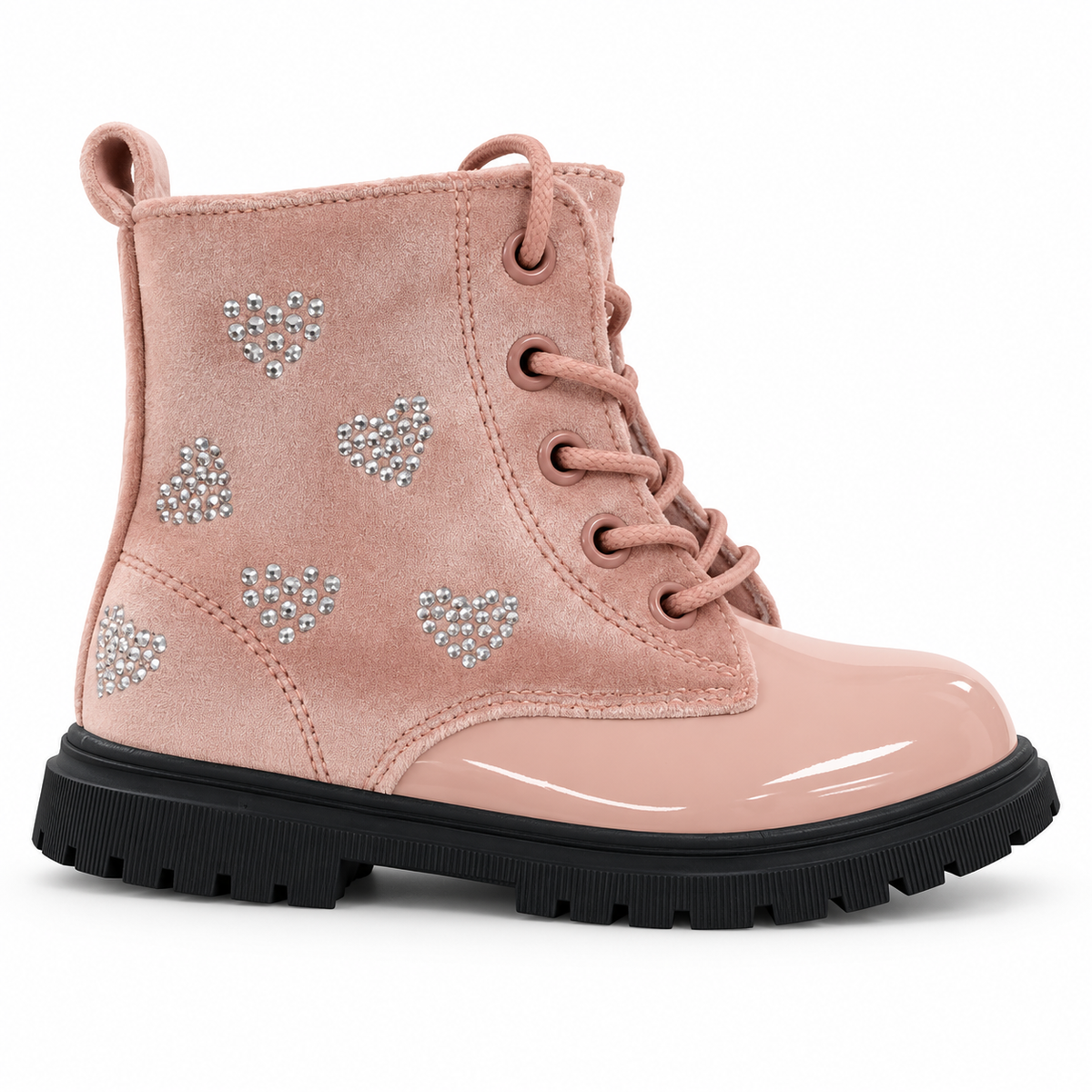 Doremi 7625-24S pink heart boots outer side