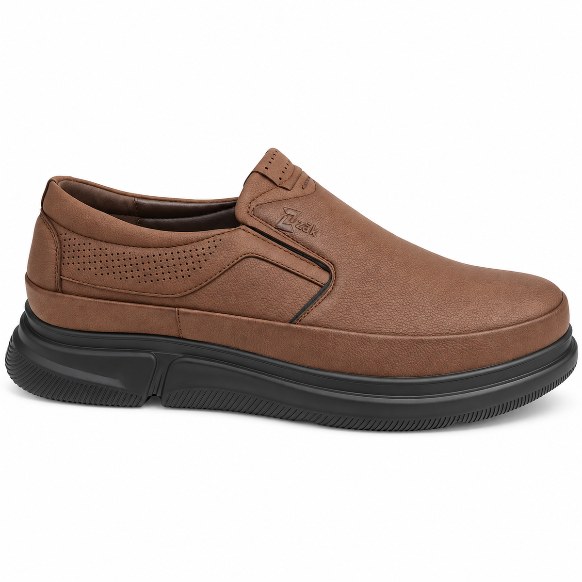 Zak SD54017 men's slip-on shoes - brown side