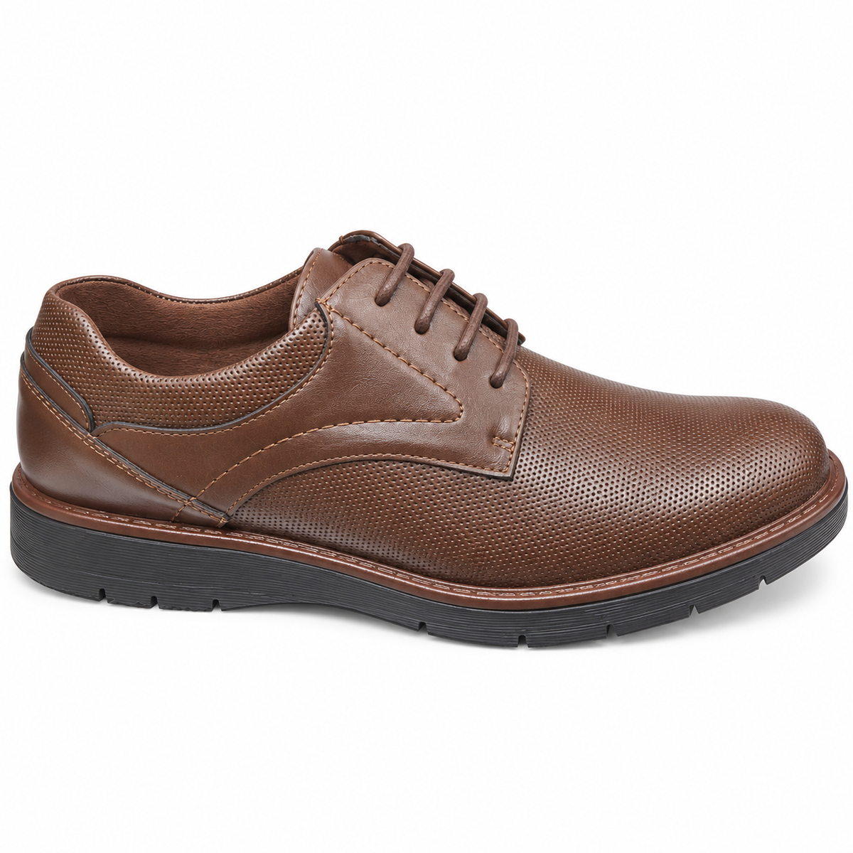 Zak SD72038 men's textured Derby shoes - Brown