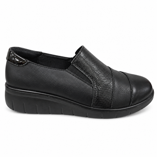 SD76089 black shoes, side view