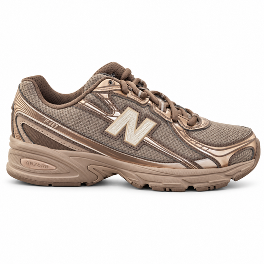New Balance 740 U7402XX brown lifestyle sneakers - outer side view